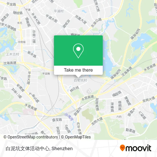 白泥坑文体活动中心 map