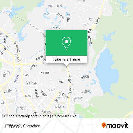 广深高铁 map