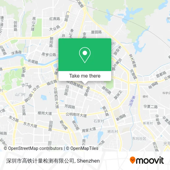 深圳市高铁计量检测有限公司 map