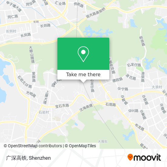 广深高铁 map