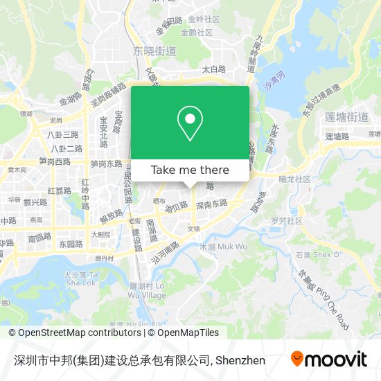 深圳市中邦(集团)建设总承包有限公司 map