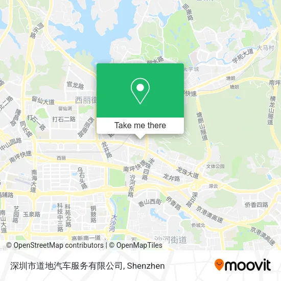 深圳市道地汽车服务有限公司 map