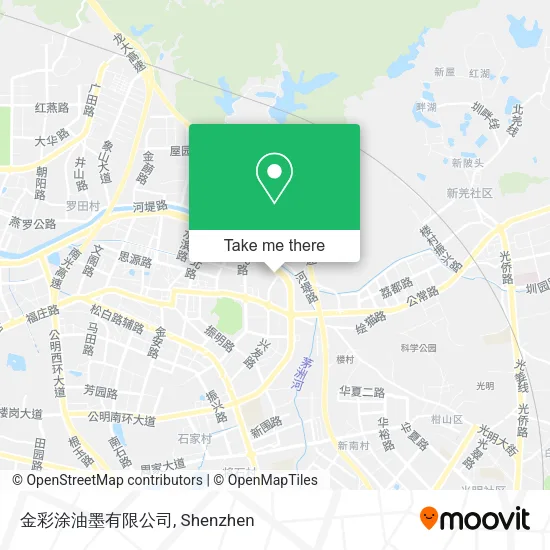 金彩涂油墨有限公司 map