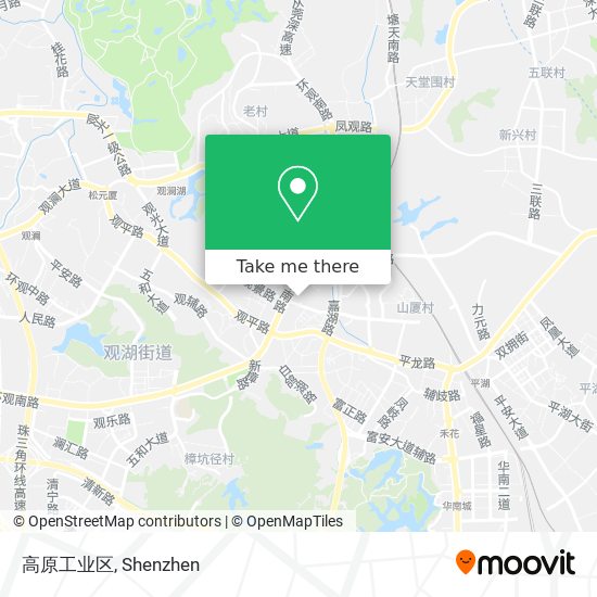 高原工业区 map