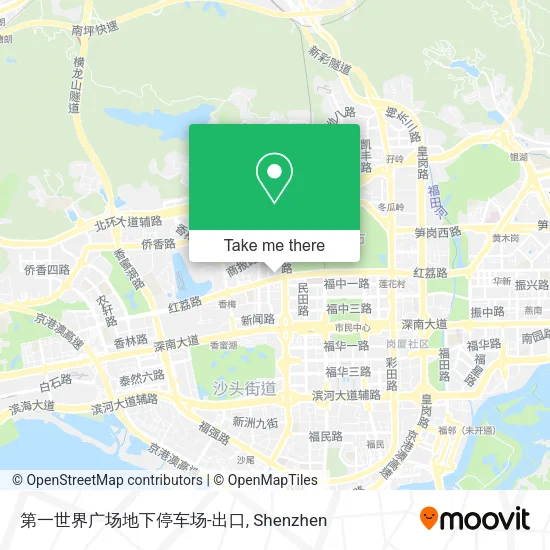 第一世界广场地下停车场-出口 map