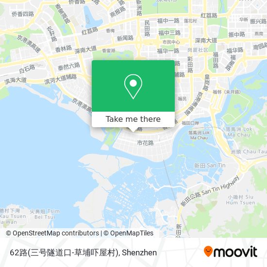 62路(三号隧道口-草埔吓屋村) map