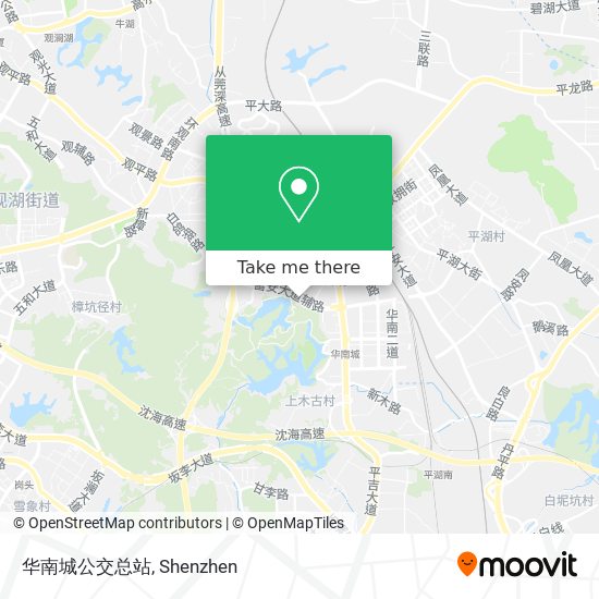 华南城公交总站 map
