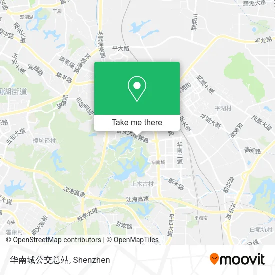 华南城公交总站 map