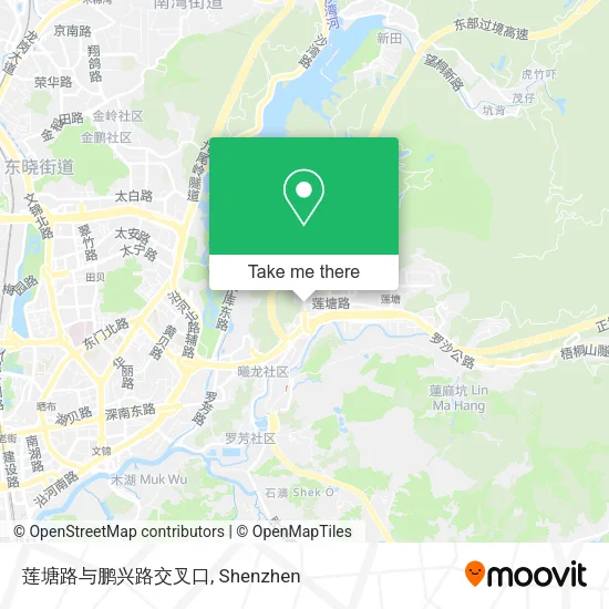 莲塘路与鹏兴路交叉口 map