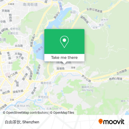 自由茶饮 map