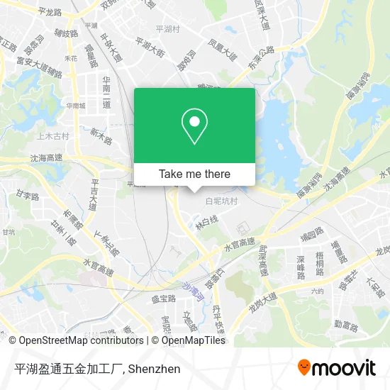 平湖盈通五金加工厂 map