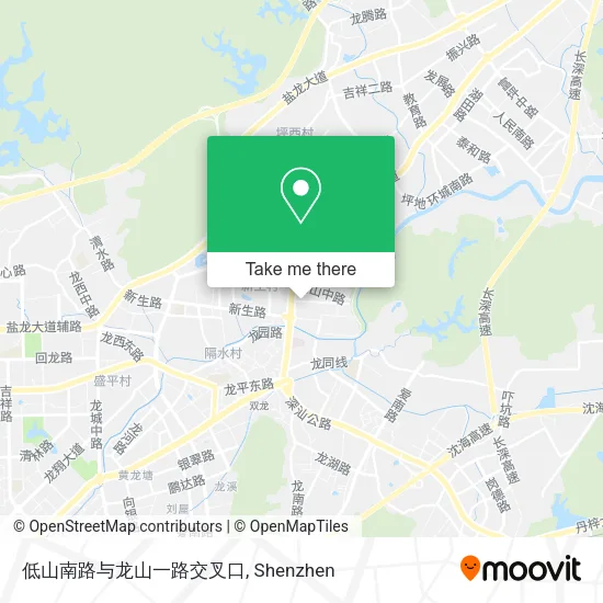 低山南路与龙山一路交叉口 map