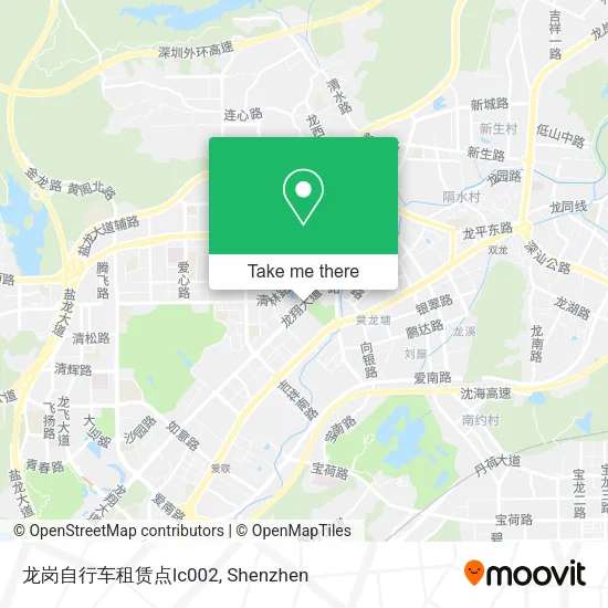 龙岗自行车租赁点lc002 map