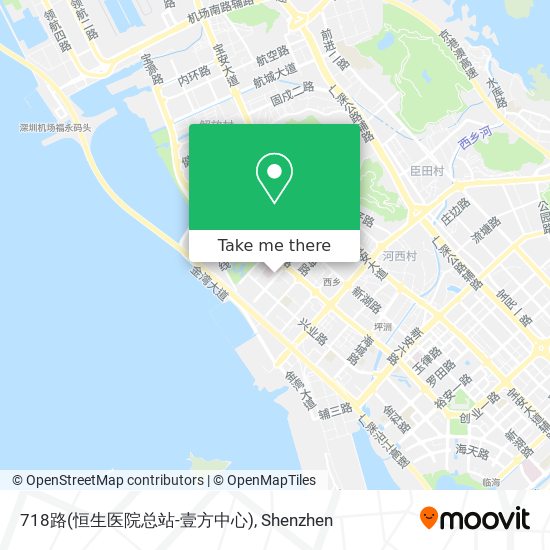 718路(恒生医院总站-壹方中心) map