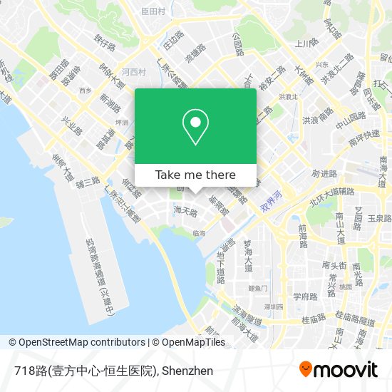 718路(壹方中心-恒生医院) map