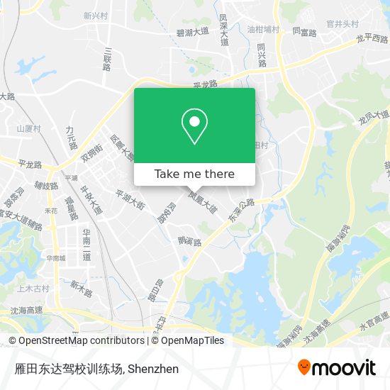雁田东达驾校训练场 map