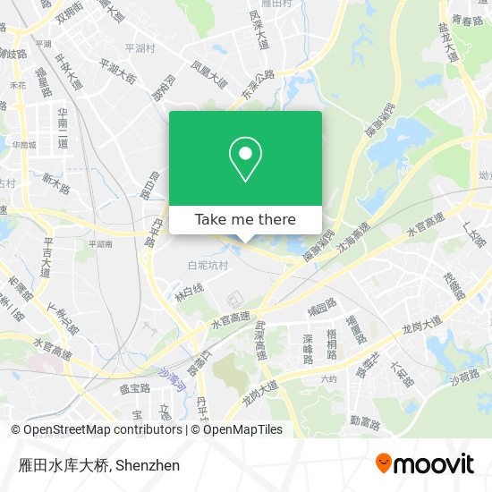雁田水库大桥 map
