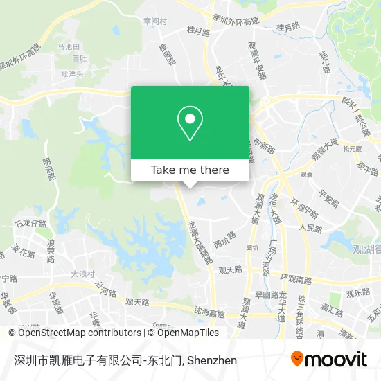 深圳市凯雁电子有限公司-东北门 map