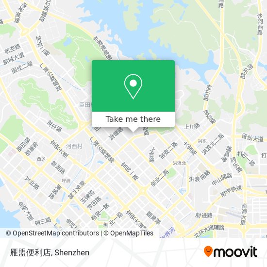 雁盟便利店 map