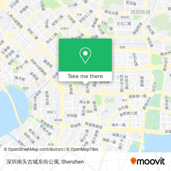 深圳南头古城东街公寓 map