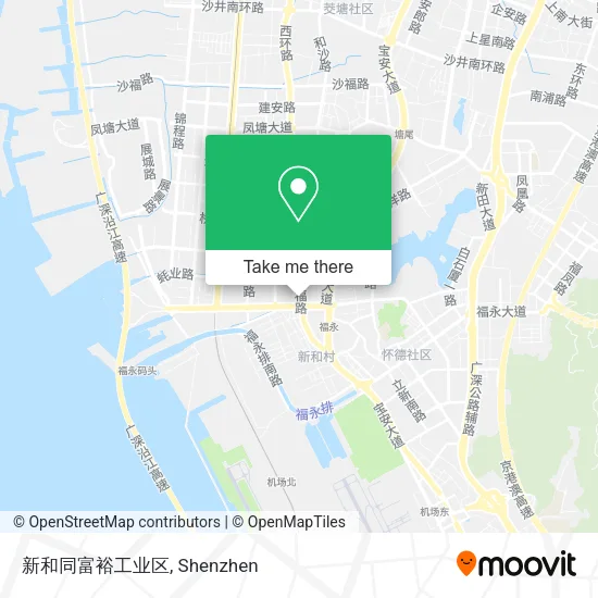 新和同富裕工业区 map