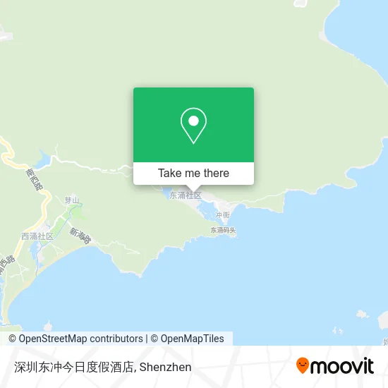 深圳东冲今日度假酒店 map