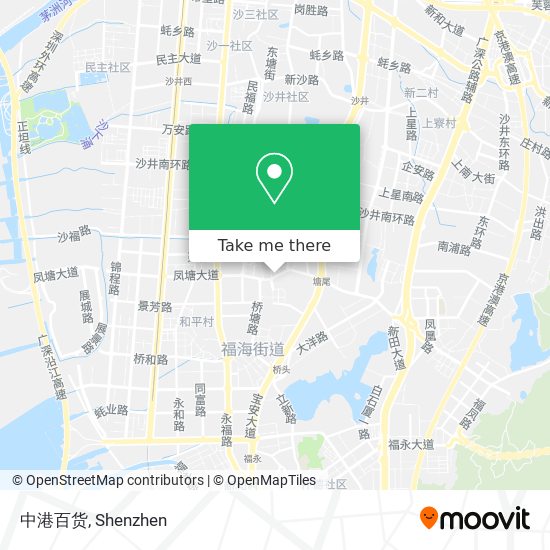 中港百货 map