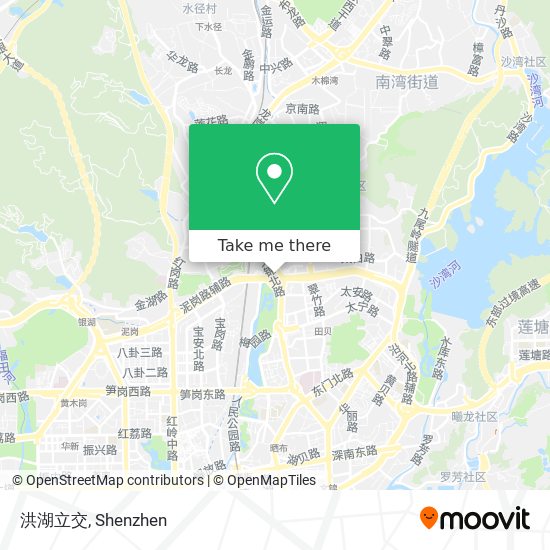 洪湖立交 map