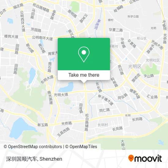 深圳国顺汽车 map