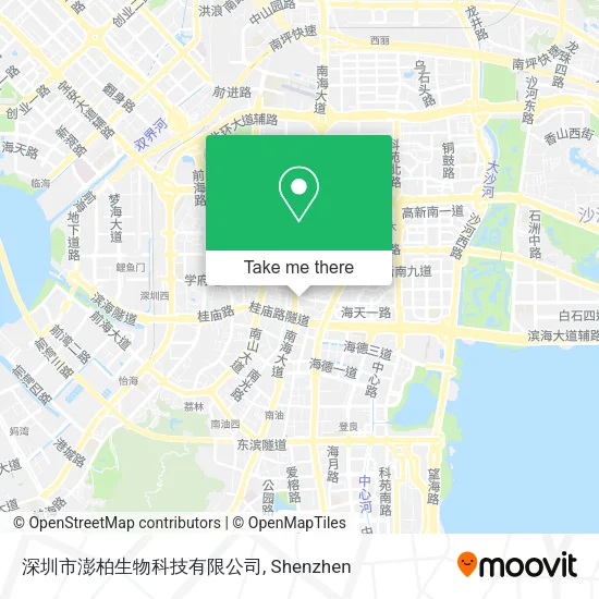 深圳市澎柏生物科技有限公司 map