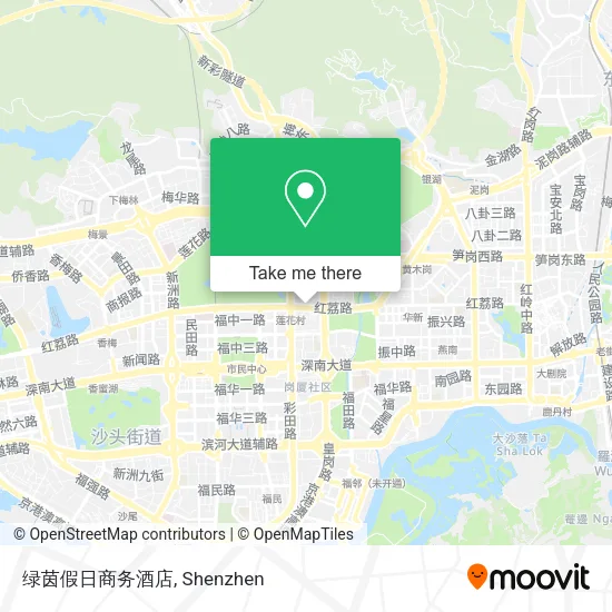 绿茵假日商务酒店 map