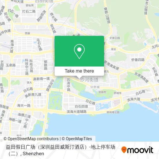 益田假日广场（深圳益田威斯汀酒店）-地上停车场（二） map