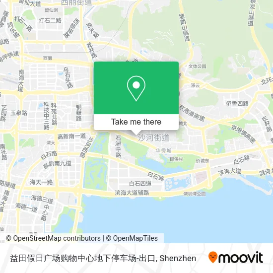 益田假日广场购物中心地下停车场-出口 map