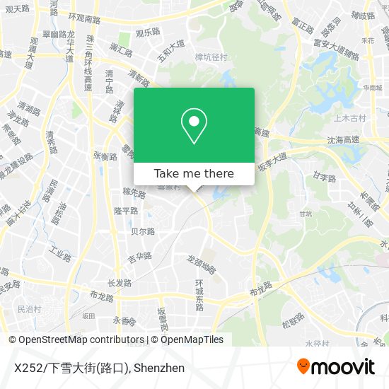 X252/下雪大街(路口) map