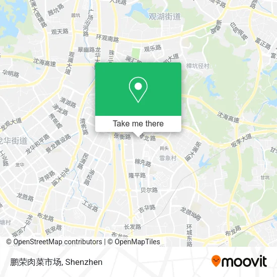 鹏荣肉菜市场 map