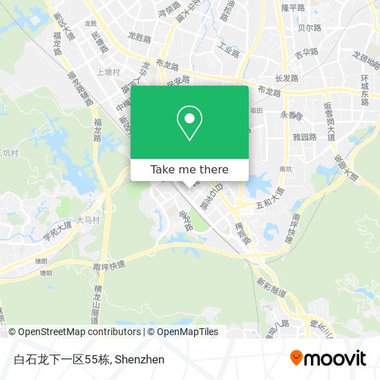 白石龙下一区55栋 map