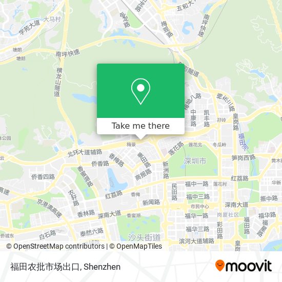 福田农批市场出口 map