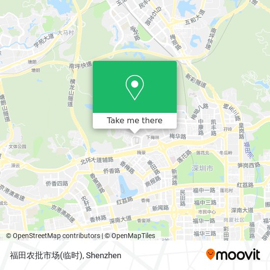 福田农批市场(临时) map