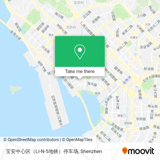 宝安中心区（LI-N-5地铁）停车场 map