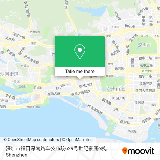 深圳市福田深南路车公庙段629号世纪豪庭e栈 map