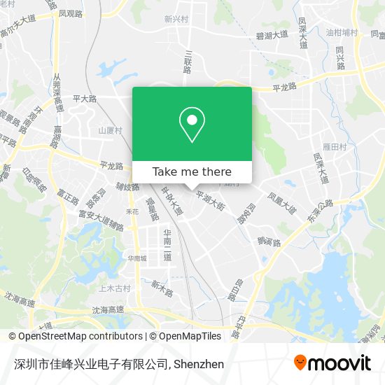 深圳市佳峰兴业电子有限公司 map