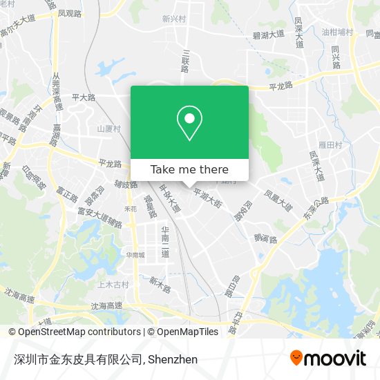 深圳市金东皮具有限公司 map