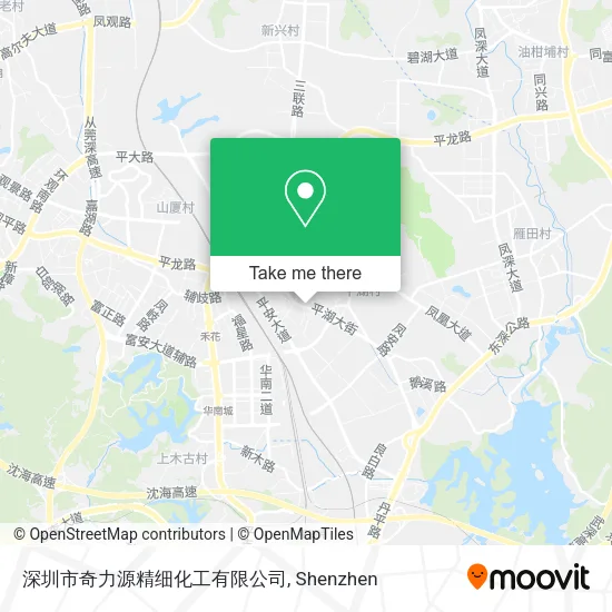 深圳市奇力源精细化工有限公司 map