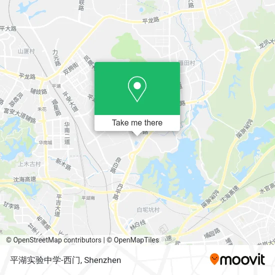 平湖实验中学-西门 map