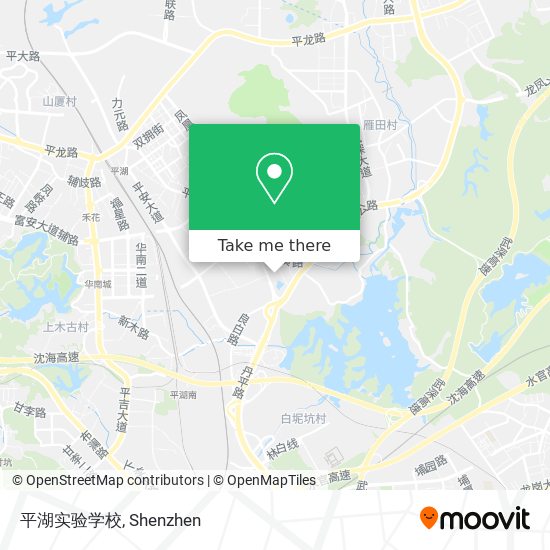 平湖实验学校 map