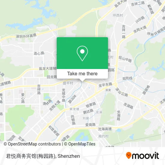 君悦商务宾馆(梅园路) map