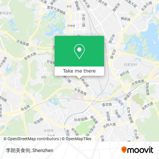 李朗美食街 map