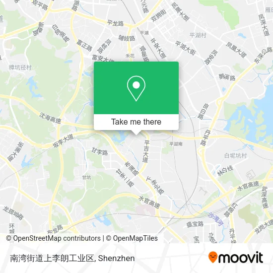 南湾街道上李朗工业区 map
