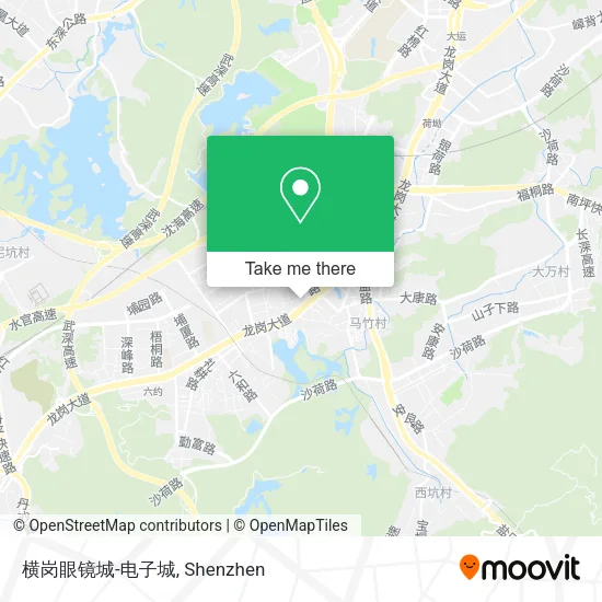 横岗眼镜城-电子城 map