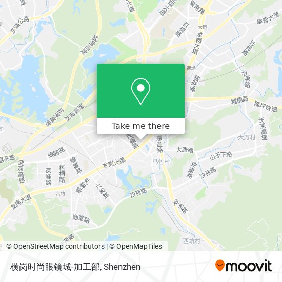横岗时尚眼镜城-加工部 map